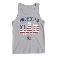 Promoted To Dad Est 2026 American Flag Tank Top Patriotic New Dad Gift