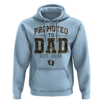 Camouflage Promoted To Dad Est 2026 Hoodie Camo Pregnancy Announcement Graphic