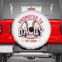 Promoted To Dad 2026 Baseball Spare Tire Cover First Time Father Sports Lover