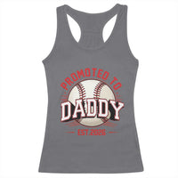 Promoted To Dad 2026 Baseball Racerback Tank Top First Time Father Sports Lover