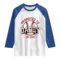 Promoted To Dad 2026 Baseball Raglan Shirt First Time Father Sports Lover