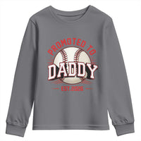 Promoted To Dad 2026 Baseball Youth Sweatshirt First Time Father Sports Lover