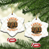 Camping Dad Like A Regular Dad But Cooler Ceramic Ornament Funny Fathers Day Gift