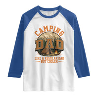 Camping Dad Like A Regular Dad But Cooler Raglan Shirt Funny Fathers Day Gift