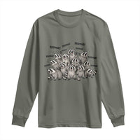 Funny Raccoon Mama Life Long Sleeve Shirt Motherhood Chaos Trash Panda