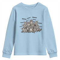 Funny Raccoon Mama Life Youth Sweatshirt Motherhood Chaos Trash Panda