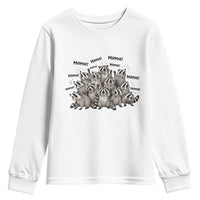 Funny Raccoon Mama Life Youth Sweatshirt Motherhood Chaos Trash Panda