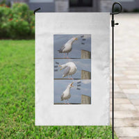 Funny Seagull Papa Garden Flag Fathers Day Gift Ocean Life Dad Graphic