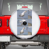 Funny Seagull Papa Spare Tire Cover Fathers Day Gift Ocean Life Dad Graphic
