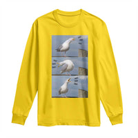 Funny Seagull Papa Long Sleeve Shirt Fathers Day Gift Ocean Life Dad Graphic