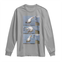 Funny Seagull Papa Long Sleeve Shirt Fathers Day Gift Ocean Life Dad Graphic