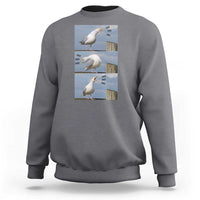 Funny Seagull Papa Sweatshirt Fathers Day Gift Ocean Life Dad Graphic