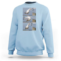 Funny Seagull Papa Sweatshirt Fathers Day Gift Ocean Life Dad Graphic