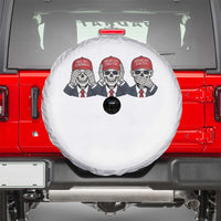 See No Crimes Hear No Truth Speak No Facts Spare Tire Cover Skeleton Political Satire Graphic