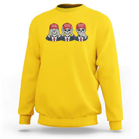 See No Crimes Hear No Truth Speak No Facts Sweatshirt Skeleton Political Satire Graphic