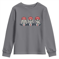 See No Crimes Hear No Truth Speak No Facts Youth Sweatshirt Skeleton Political Satire Graphic