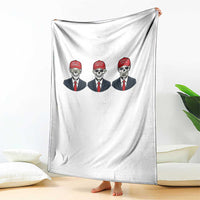 Skeleton See No Crimes Hear No Truth Throw Blanket Funny Political Satire