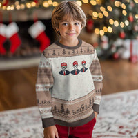 Skeleton See No Crimes Hear No Truth Ugly Christmas Sweater Funny Political Satire