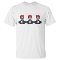 Skeleton See No Crimes Hear No Truth T Shirt Funny Political Satire