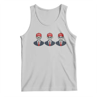 Skeleton See No Crimes Hear No Truth Tank Top Funny Political Satire