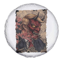 American Leader Oni Mask Japanese Ukiyoe Spare Tire Cover Political Parody Graphic