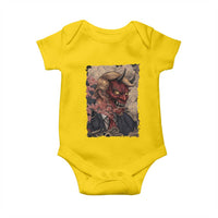 American Leader Oni Mask Japanese Ukiyoe Baby Onesie Political Parody Graphic