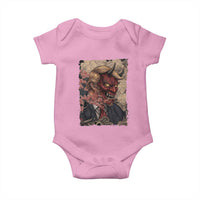 American Leader Oni Mask Japanese Ukiyoe Baby Onesie Political Parody Graphic