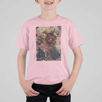 American Leader Oni Mask Japanese Ukiyoe T Shirt For Kid Political Parody Graphic