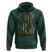 Camouflage Patriotic Dad 2026 Hoodie USA Flag New Father Announcement