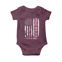 Proud New Dad Its A Girl Baby Onesie Patriotic First Fathers Day Gift