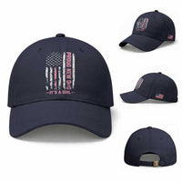 Proud New Dad Its A Girl Baseball Cap Patriotic First Fathers Day Gift