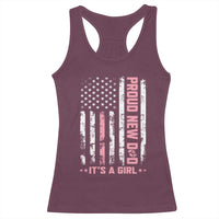 Proud New Dad Its A Girl Racerback Tank Top Patriotic First Fathers Day Gift
