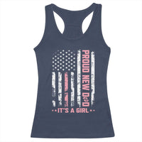 Proud New Dad Its A Girl Racerback Tank Top Patriotic First Fathers Day Gift