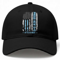Proud New Dad Its A Boy Baseball Cap Patriotic First Fathers Day Gift