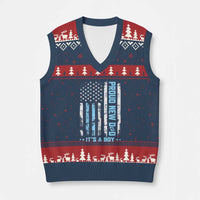 Proud New Dad Its A Boy V-Neck Knit Sweater Vest Patriotic First Fathers Day Gift