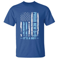 Proud New Dad Its A Boy T Shirt Patriotic First Fathers Day Gift