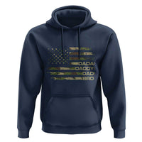 Dada Daddy Dad Bro Camo American Flag Hoodie Patriotic Fathers Day Gift