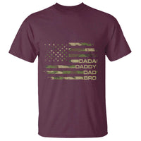 Dada Daddy Dad Bro Camo American Flag T Shirt Patriotic Fathers Day Gift