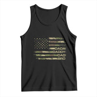 Dada Daddy Dad Bro Camo American Flag Tank Top Patriotic Fathers Day Gift