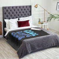 Cool Dads Club Blue Typography Throw Blanket Fathers Day Gift