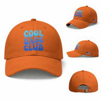 Cool Dads Club Blue Typography Baseball Cap Fathers Day Gift