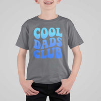 Cool Dads Club Blue Typography T Shirt For Kid Fathers Day Gift