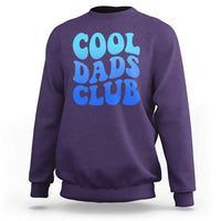 Cool Dads Club Blue Typography Sweatshirt Fathers Day Gift