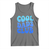 Cool Dads Club Blue Typography Tank Top Fathers Day Gift