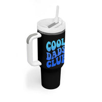 Cool Dads Club Blue Typography Tumbler With Handle Fathers Day Gift