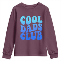 Cool Dads Club Blue Typography Youth Sweatshirt Fathers Day Gift