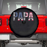 Vintage American Flag Papa The Man The Myth The Legend Spare Tire Cover Fathers Day Gift