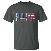 Vintage American Flag Papa The Man The Myth The Legend T Shirt Fathers Day Gift