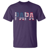 Vintage American Flag Papa The Man The Myth The Legend T Shirt Fathers Day Gift