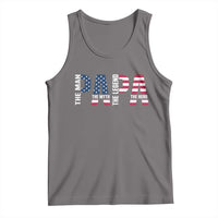 Vintage American Flag Papa The Man The Myth The Legend Tank Top Fathers Day Gift